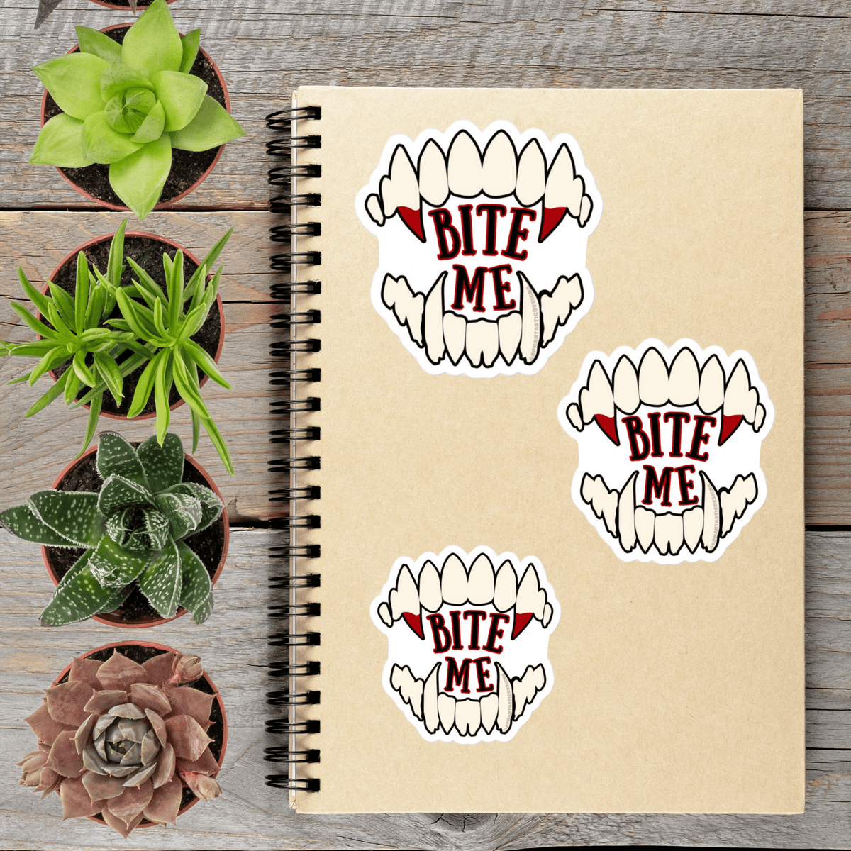 Bite Me Bloody Vampire Fangs - Aphantastic Designs