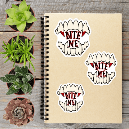 Bite Me Bloody Vampire Fangs - Aphantastic Designs