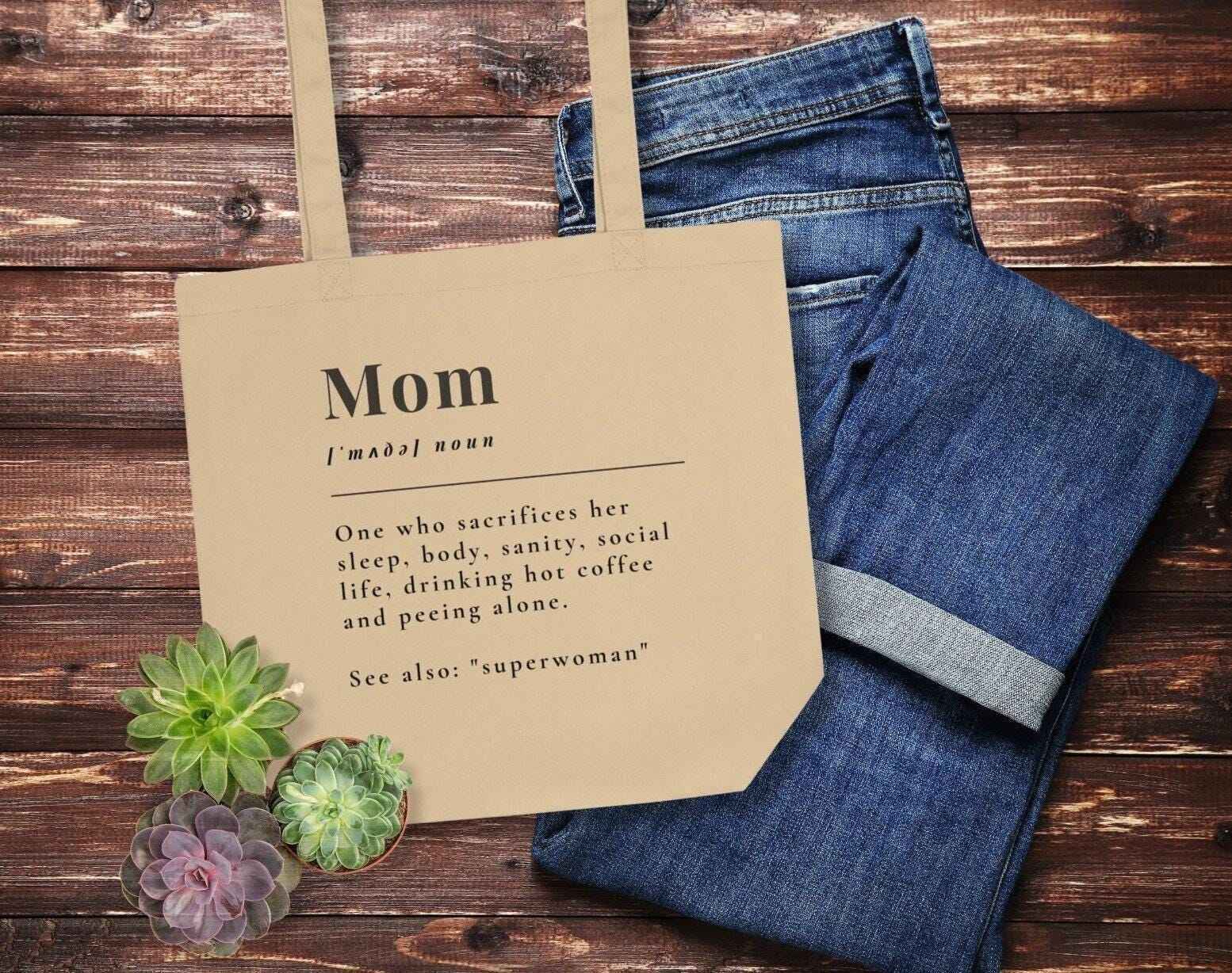 Book Lover Mom Organic Cotton Tote Bag