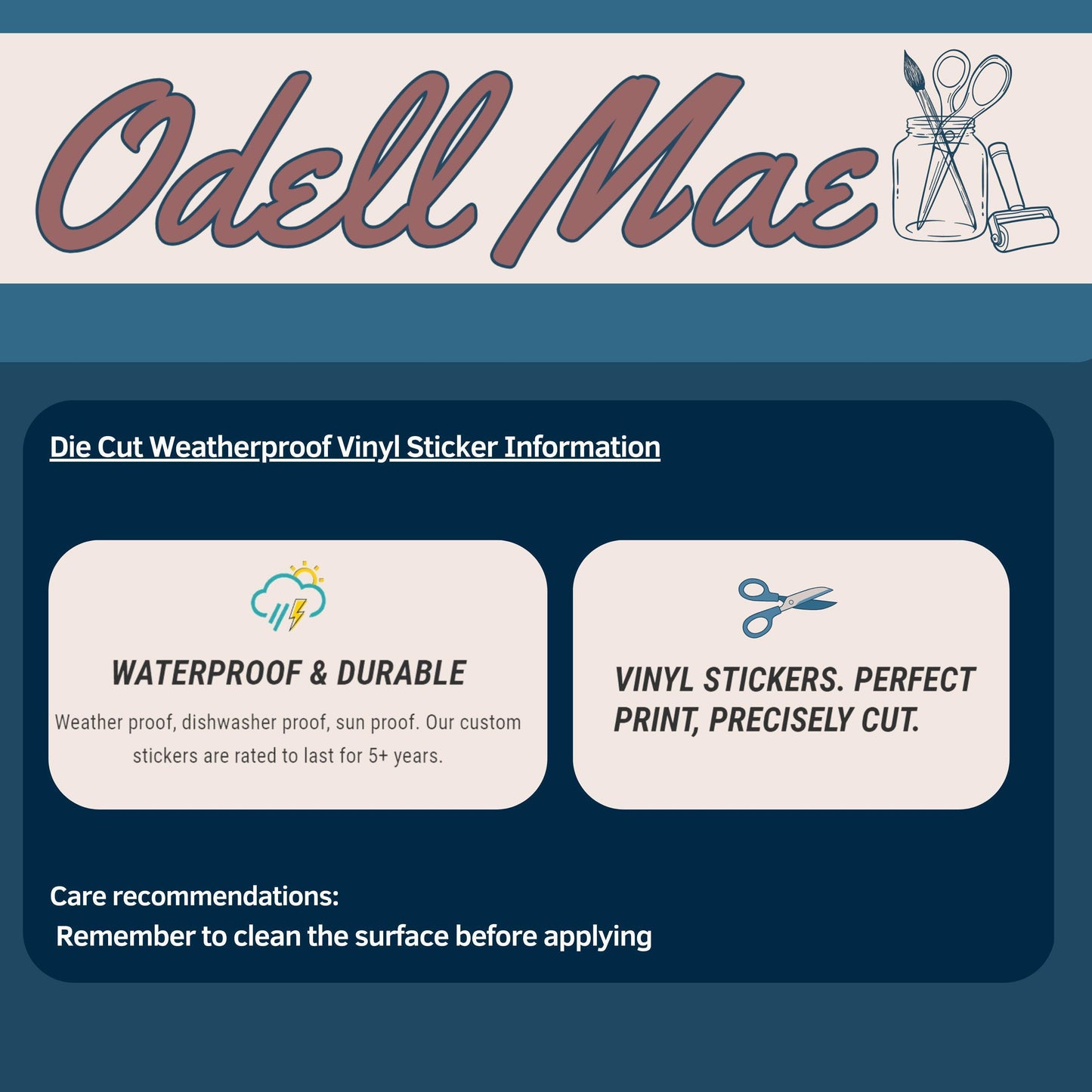 2"-6" Custom Personalized amping Vacation Hiking Summer Camp Decal | Vinyl Sticker |1 -250 Count