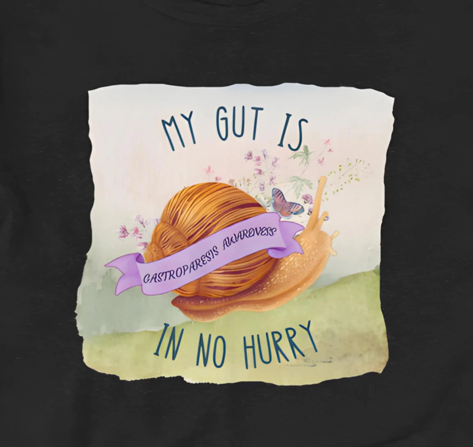 Gastroparesis Snail T-Shirt | Baby Toddler Adult Aphantastic Designs