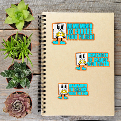 2-6 Inch CPAP Change Your Filter Sleep Apnea Vinyl Sticker Aphantastic Designs