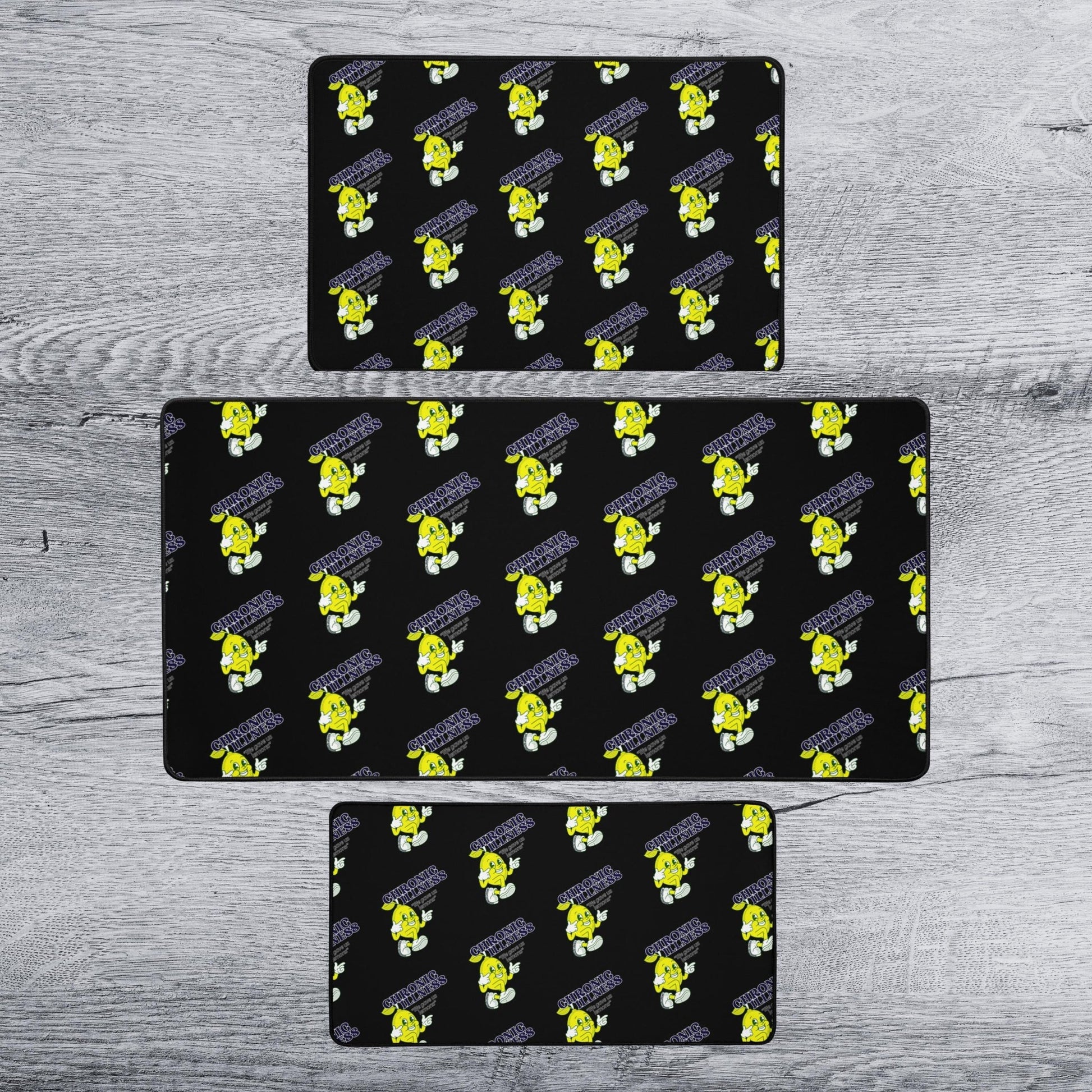 Chronic Illness Lemon Mousepad Disability Art Desk Mat | 4 SIZES - Aphantastic Designs