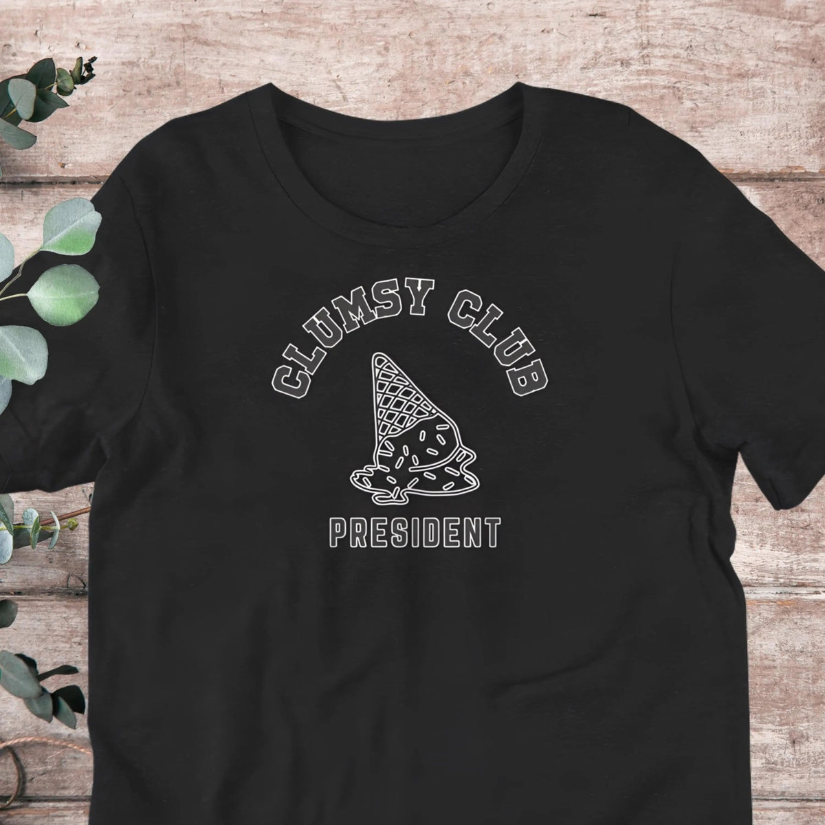 Clumsy Club Ice Cream T-Shirt | Baby Toddler Adult - Aphantastic Designs