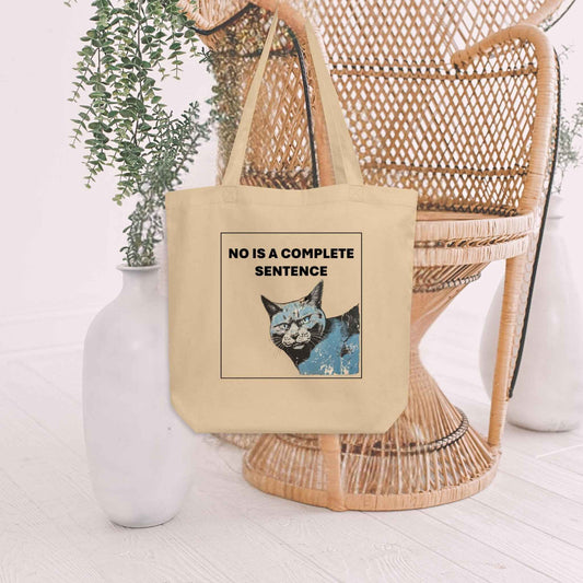 Consent Cat Organic Cotton Tote Bag