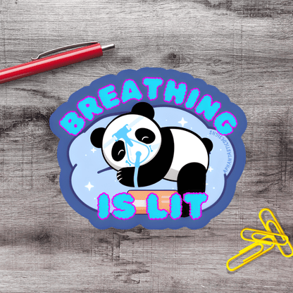 CPAP Panda Sleep Apnea Vinyl Sticker - Aphantastic Designs