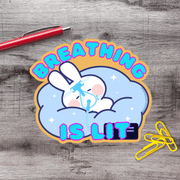 CPAP Rabbit Sleep Apnea Vinyl Sticker - Aphantastic Designs