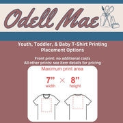 Custom Baby Toddler Embroidered T-Shirt | 6M-5T