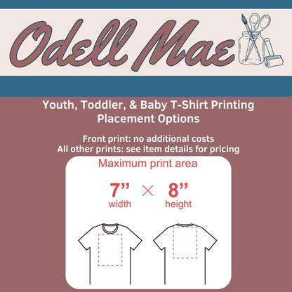 Custom Baby Toddler Embroidered T-Shirt | 6M–5T - Aphantastic Designs
