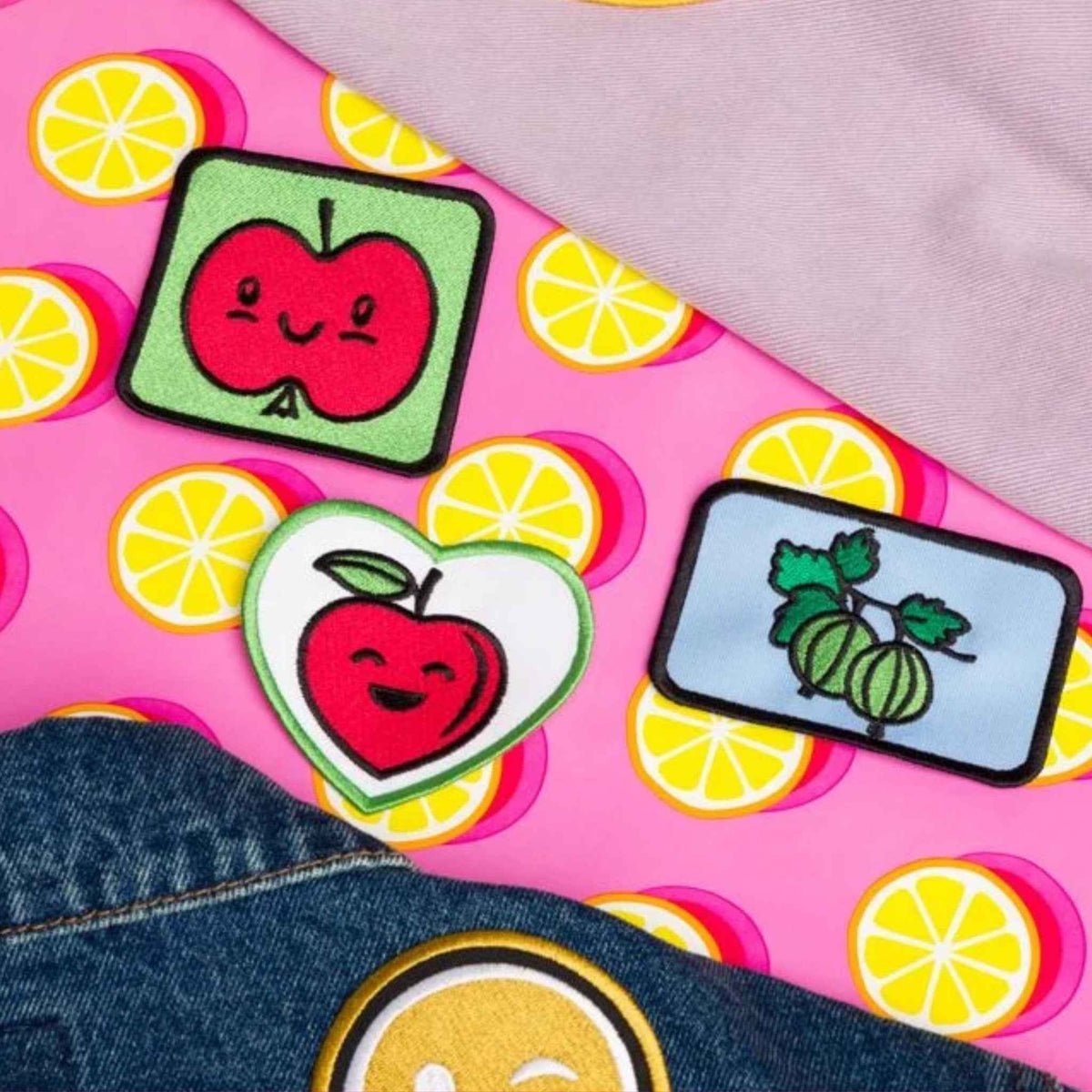 Custom Embroidered Patch | Iron-On Heart, Circle, Square