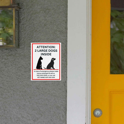 Custom Save My Pet Emergency Vinyl Sticker