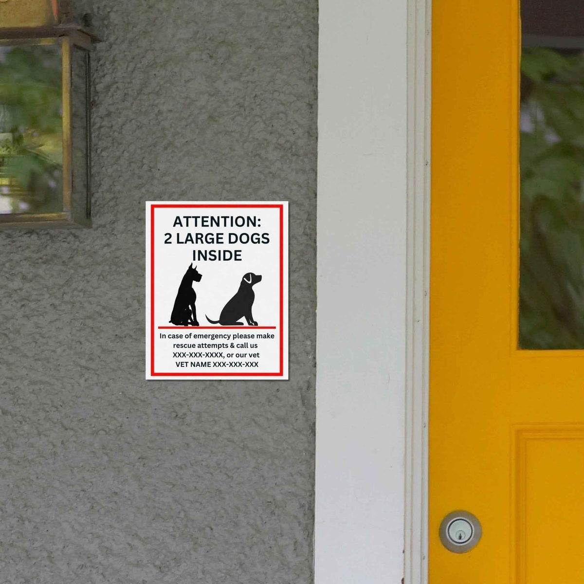 Custom Save My Pet Emergency Vinyl Sticker
