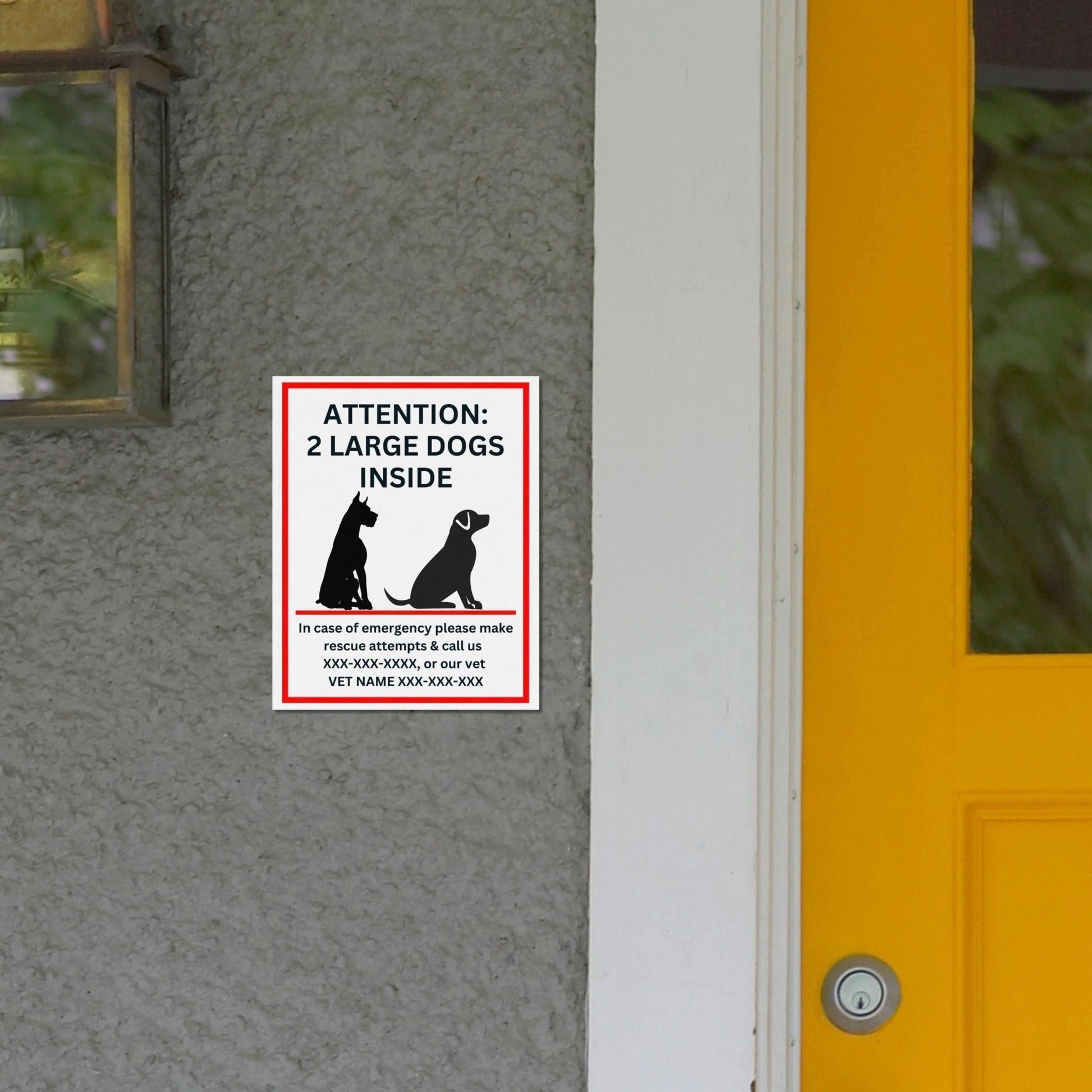 Custom Save My Pet Emergency Vinyl Sticker - Aphantastic Designs