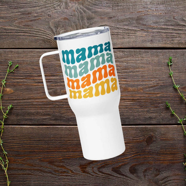 Custom Stainless Steel Travel Mug with Handle (25oz & 40oz Sizes)