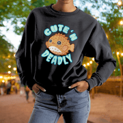 Cute N Deadly Pufferfish Sweatshirt | Adult S–3XL - Aphantastic Designs