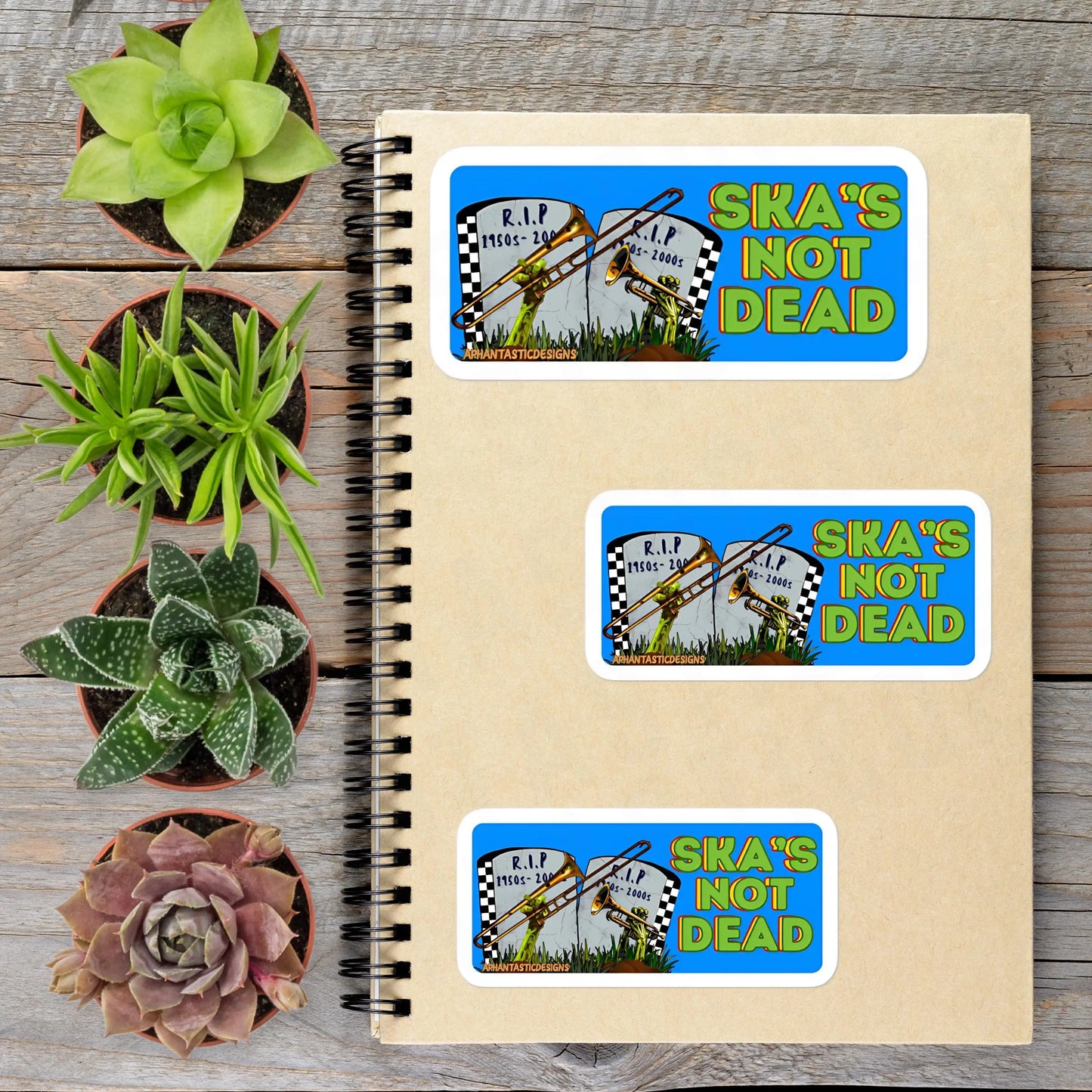 2-6 Inch Skas Not Dead Scene Vinyl Sticker Aphantastic Designs