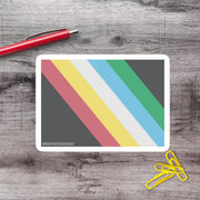 2-6 Inch Disability Pride Flag Vinyl Sticker Aphantastic Designs