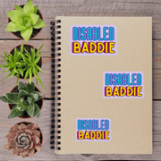 Disabled Baddie Vinyl Sticker - Aphantastic Designs