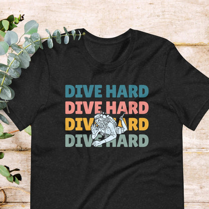 Dive Hard Scuba Diver T-Shirt | Baby Toddler Adult - Aphantastic Designs