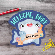 Customizable Welcome Baby Hammerhead Vinyl Sticker