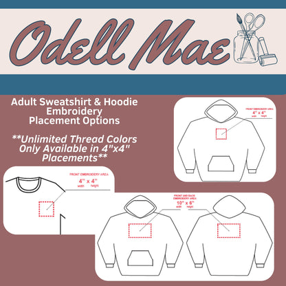 Custom Embroidered Sweatshirt ƒ?? Personalized Family Wedding Party Matching Pullover