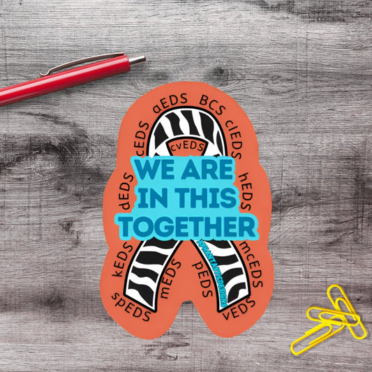 2-6 Inch Ehlers Danlos Awareness Disability Chronic Illness Vinyl Sticker Aphantastic Designs