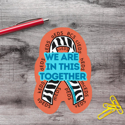 2-6 Inch Ehlers Danlos Awareness Disability Chronic Illness Vinyl Sticker Aphantastic Designs