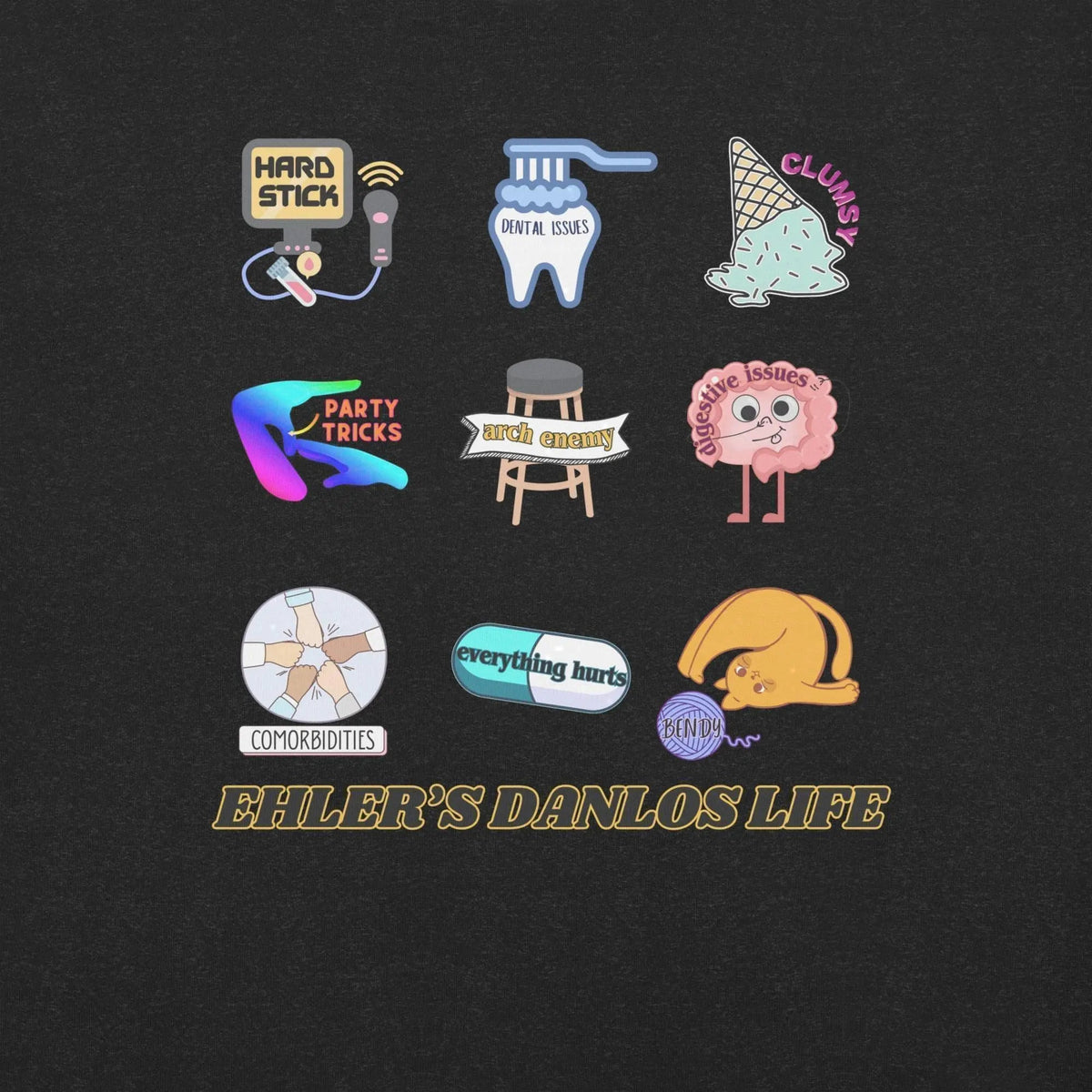Ehlers Danlos Life T-Shirt | Baby Toddler Adult - Aphantastic Designs