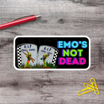 Elder Emos Not Dead Vinyl Sticker - Aphantastic Designs