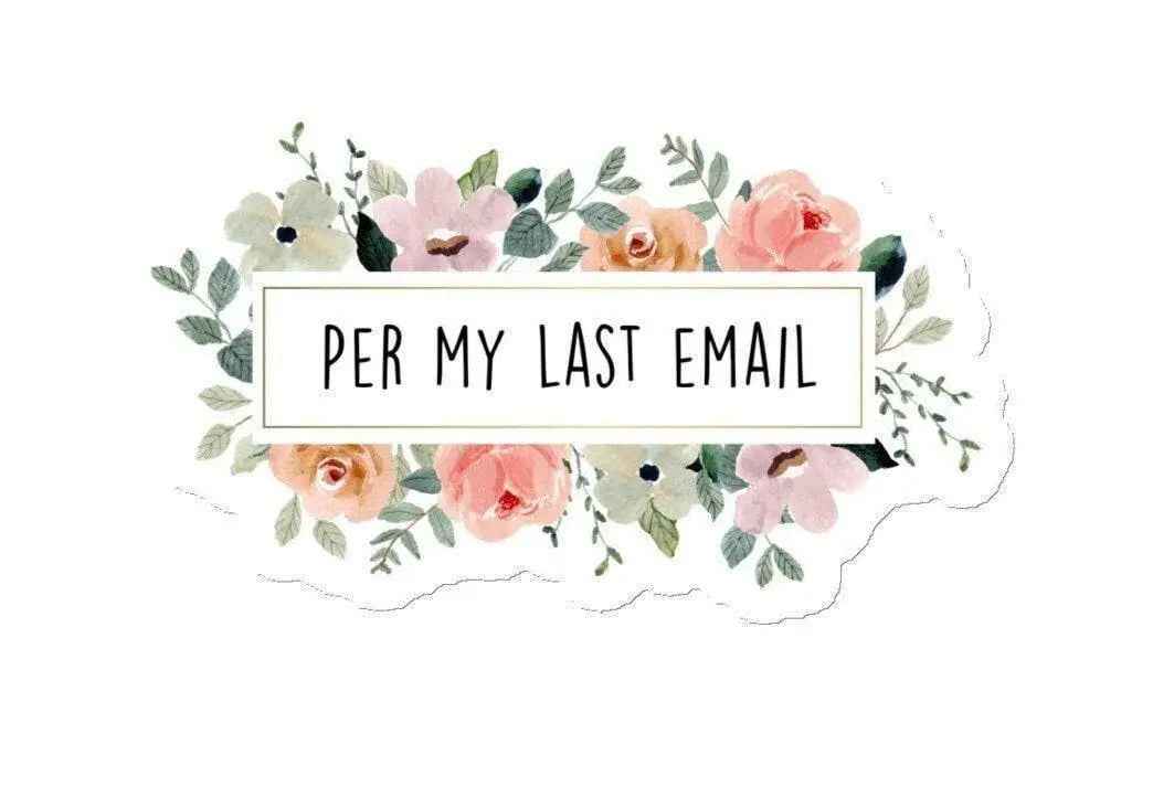 Funny Per My Last Email Matte Finish Magnet