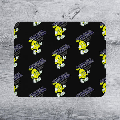 a repeating pattern of yellow cartoon characters with the text "Chronic Illness" written below them on a black background.