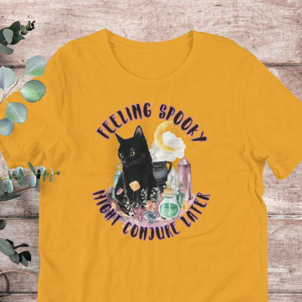 Feeling Spooky Black Cat T-Shirt | Baby Toddler Adult