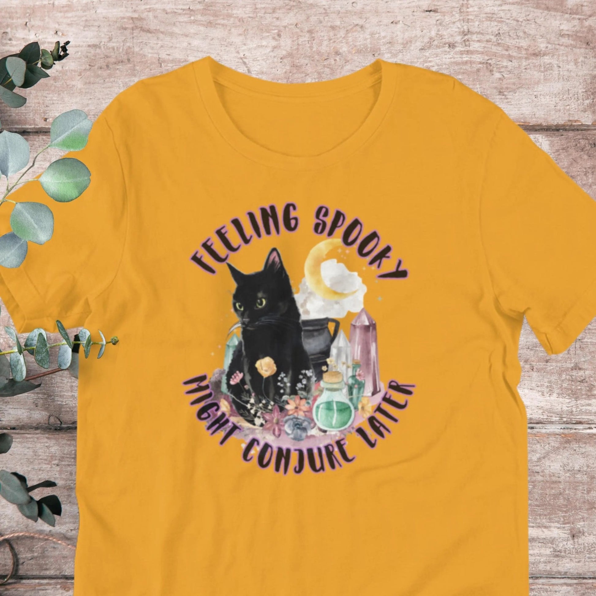 Feeling Spooky Black Cat T-Shirt | Baby Toddler Adult - Aphantastic Designs