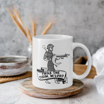 Twas The Tism My Lord Mug | Ceramic, Left Hand Friendly,  & Dishwasher Safe Aphantastic Designs
