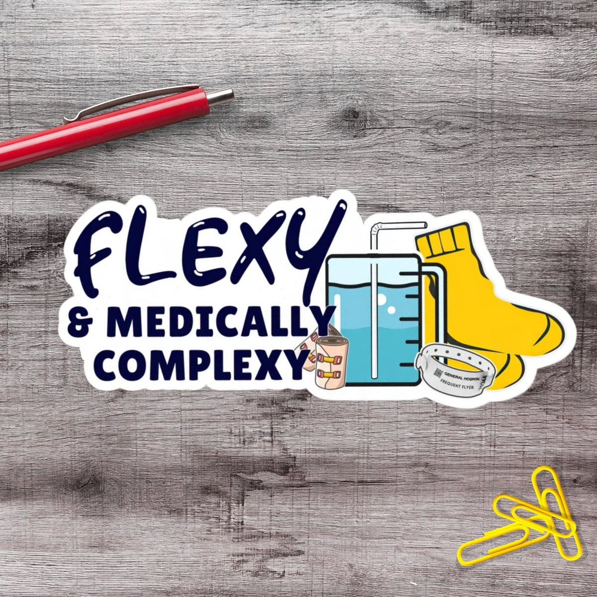 2-6 Inch Flexy And Medically Complexy Ehlers Danlos Disability Chronic Illness Vinyl Sticker Aphantastic Designs