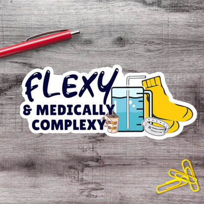 2-6 Inch Flexy And Medically Complexy Ehlers Danlos Disability Chronic Illness Vinyl Sticker Aphantastic Designs