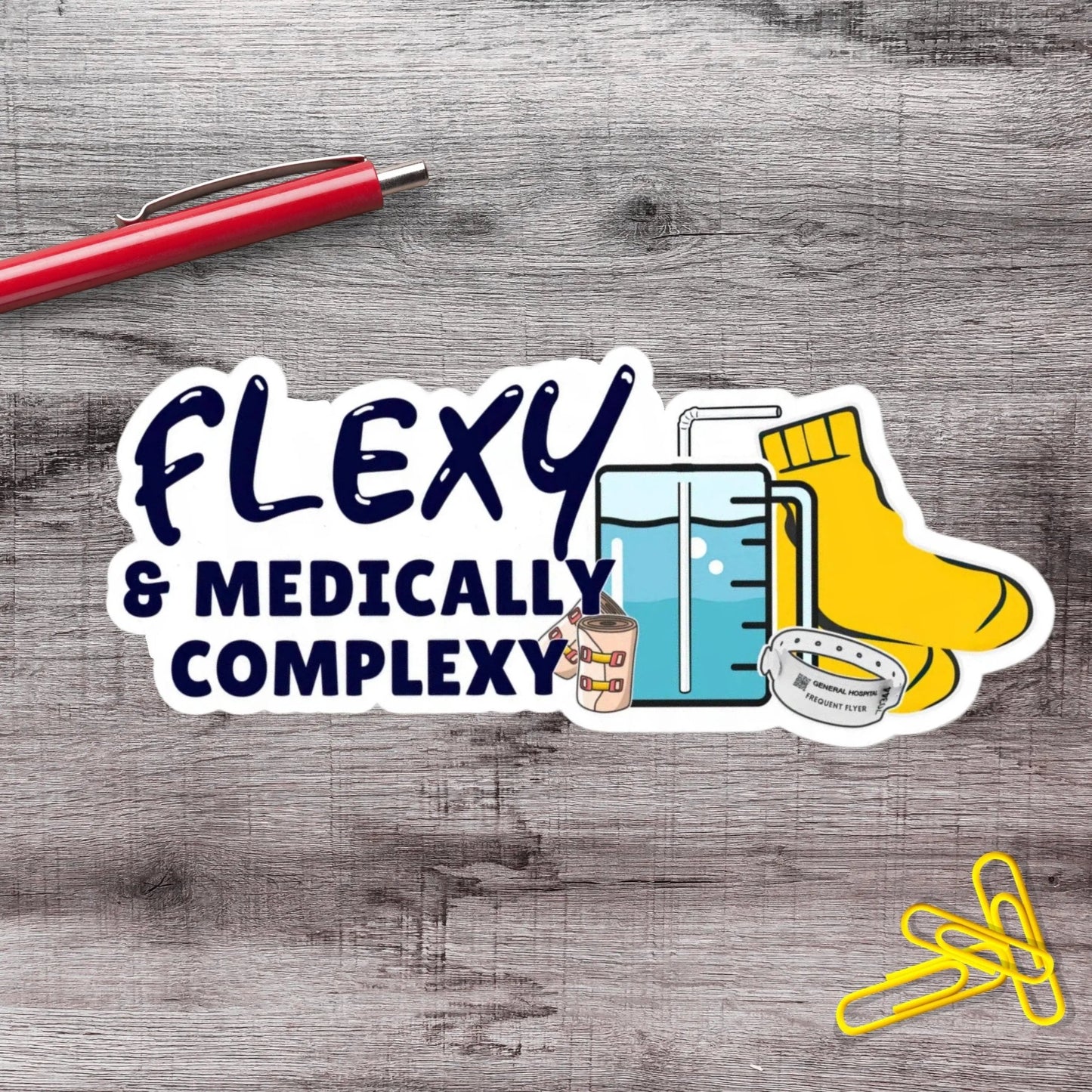 2-6 Inch Flexy And Medically Complexy Ehlers Danlos Disability Chronic Illness Vinyl Sticker Aphantastic Designs