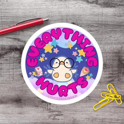 Funny Birthday Book And Vinyl Sticker Gift Set - Aphantastic Designs