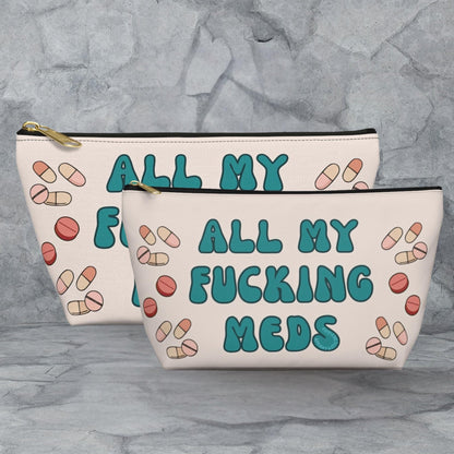 Funny Chronic Illness Medicine Bag Travel Pouch - Aphantastic Designs