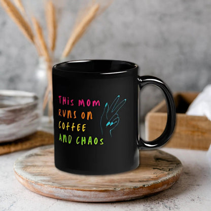 Funny Neon Coffee Lover Mug| Ceramic, Left Hand Friendly, & Dishwasher Safe - Aphantastic Designs