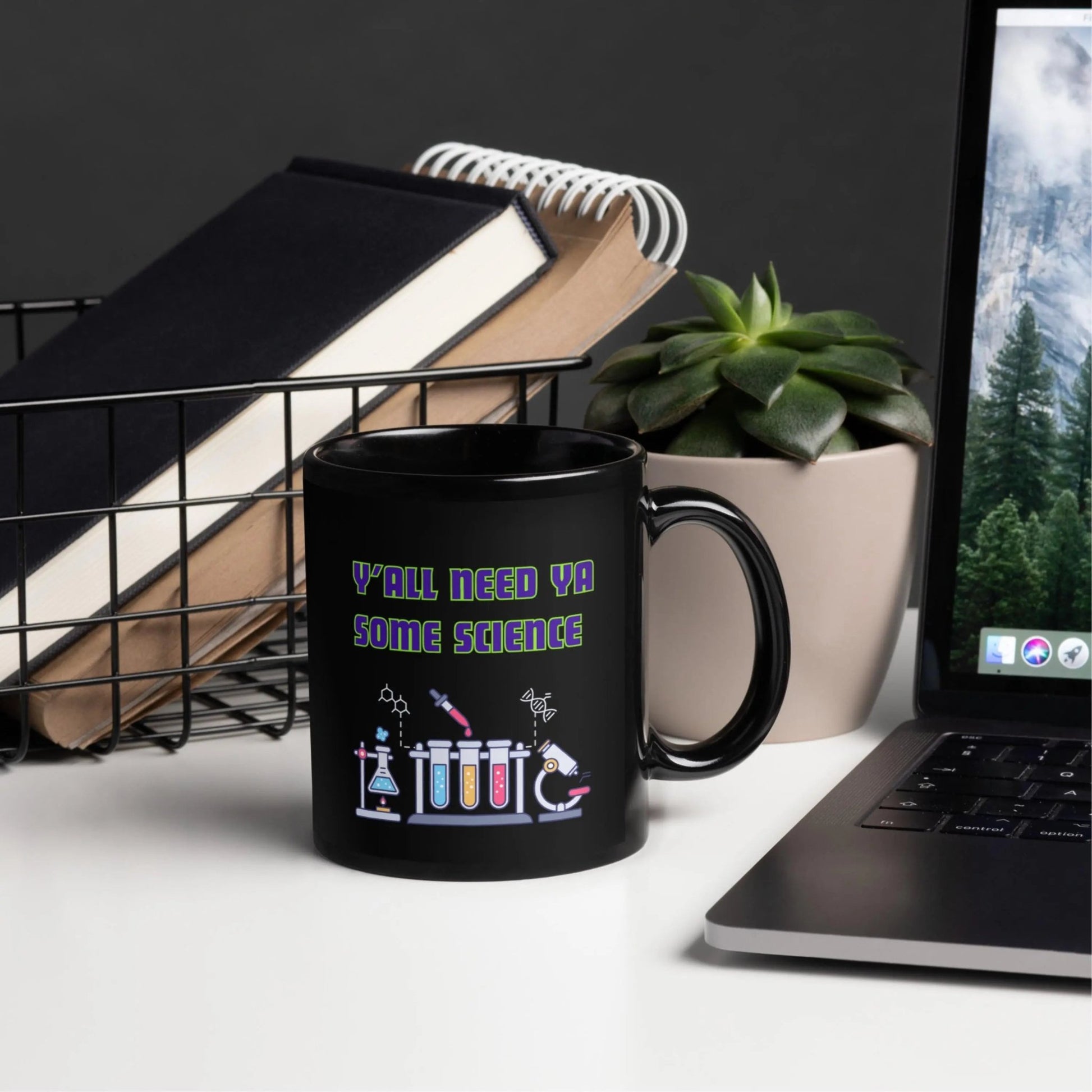 Funny Yall Need Science Mug | Ceramic, Left Hand Friendly, & Dishwasher Safe - Aphantastic Designs