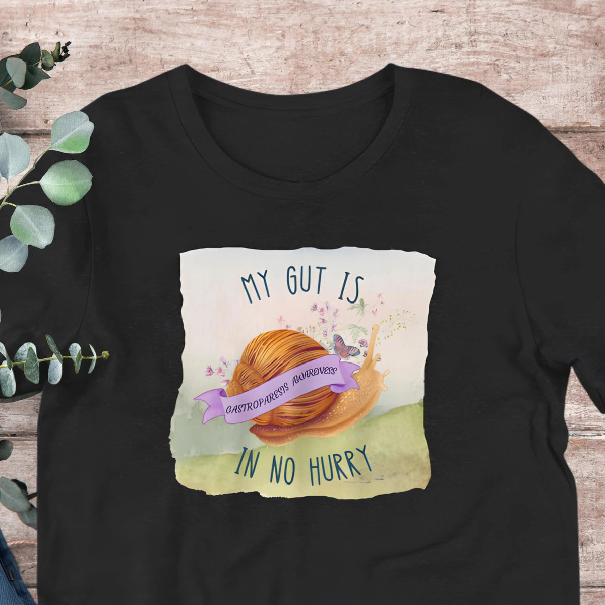 Gastroparesis Snail T-Shirt | Baby Toddler Adult - Aphantastic Designs