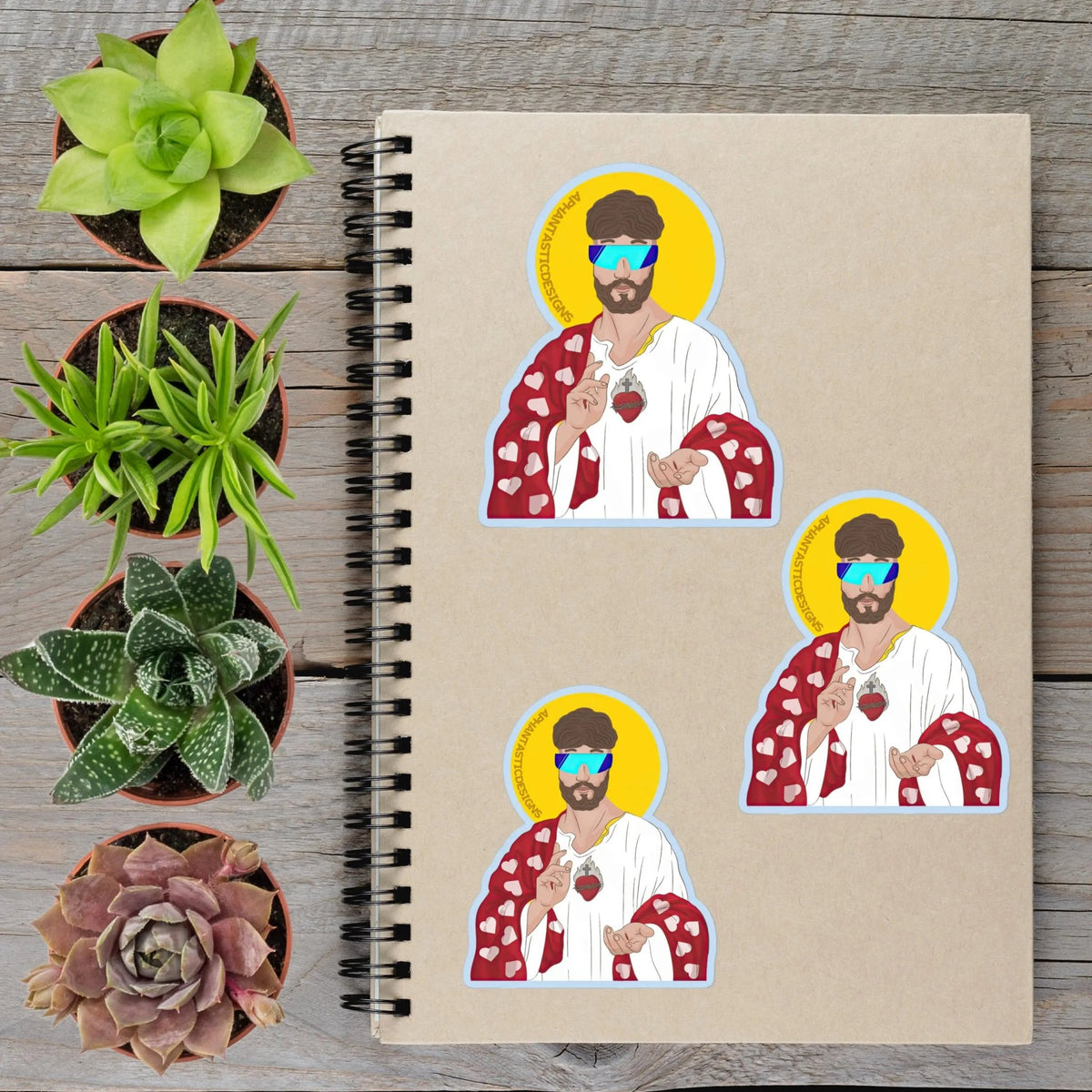 Gen Zesus Gen Z Rizz Jesus Alpha Vinyl Sticker - Aphantastic Designs