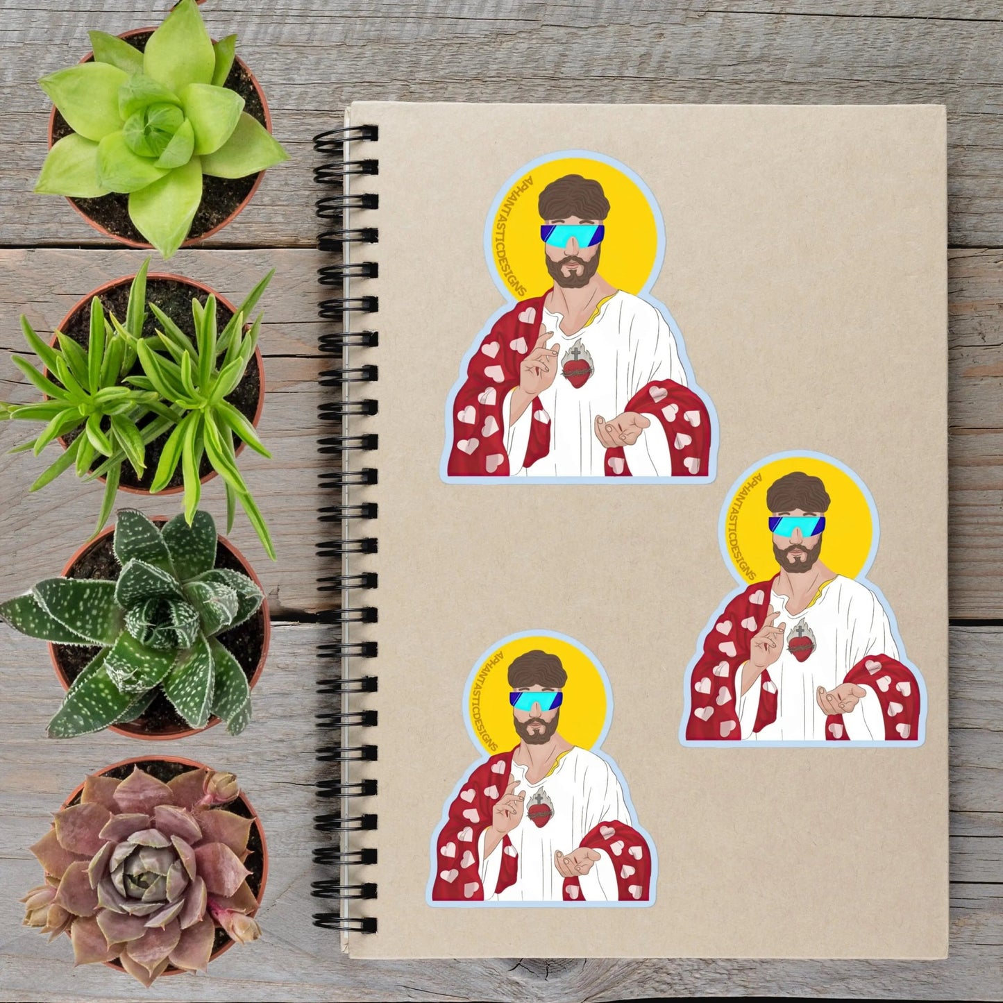 Gen Zesus Gen Z Rizz Jesus Alpha Vinyl Sticker - Aphantastic Designs