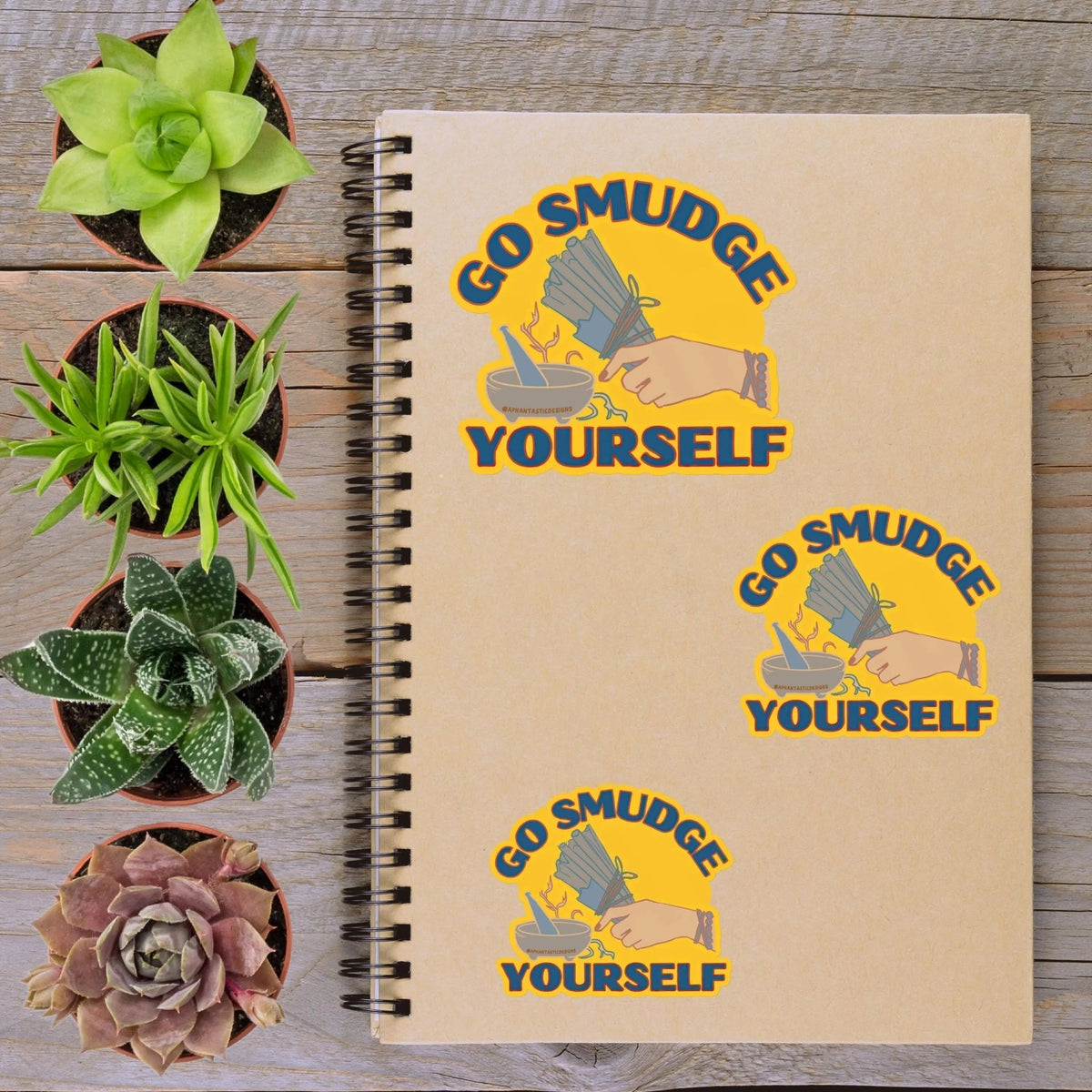 Go Smudge Yourself Witchy Vinyl Sticker - Aphantastic Designs