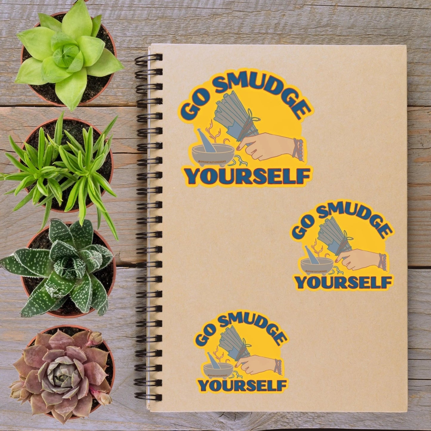 Go Smudge Yourself Witchy Vinyl Sticker - Aphantastic Designs