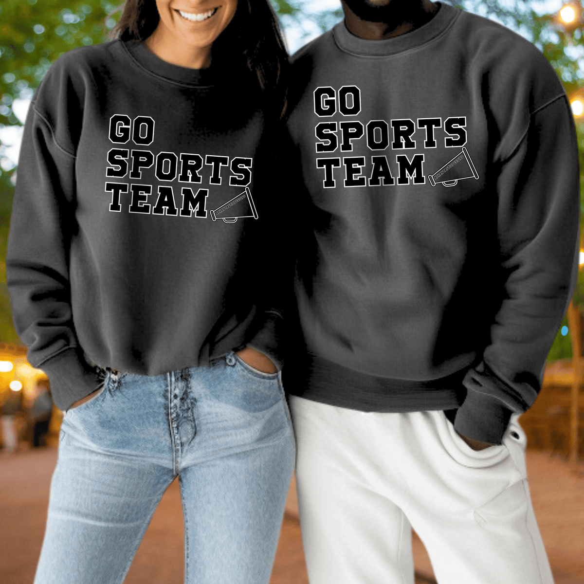 Go Sports Team Gameday Sweatshirt | Adult S–3XL - Aphantastic Designs