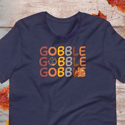 Gobble Thanksgiving Turkey Pumpkin T-Shirt | Baby Toddler Adult