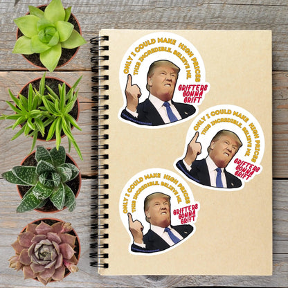Golden Showers Anti Trump Political Protest Urinal Vinyl Sticker | LIMITED RUN - Aphantastic Designs