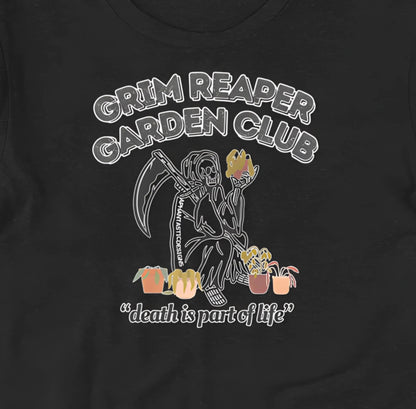 Grim Reaper Garden Club T-Shirt | Baby Toddler Adult - Aphantastic Designs